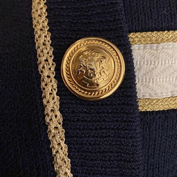 St. John Collection Vintage Nautical Blazer, Size 2 - Picture 9 of 14